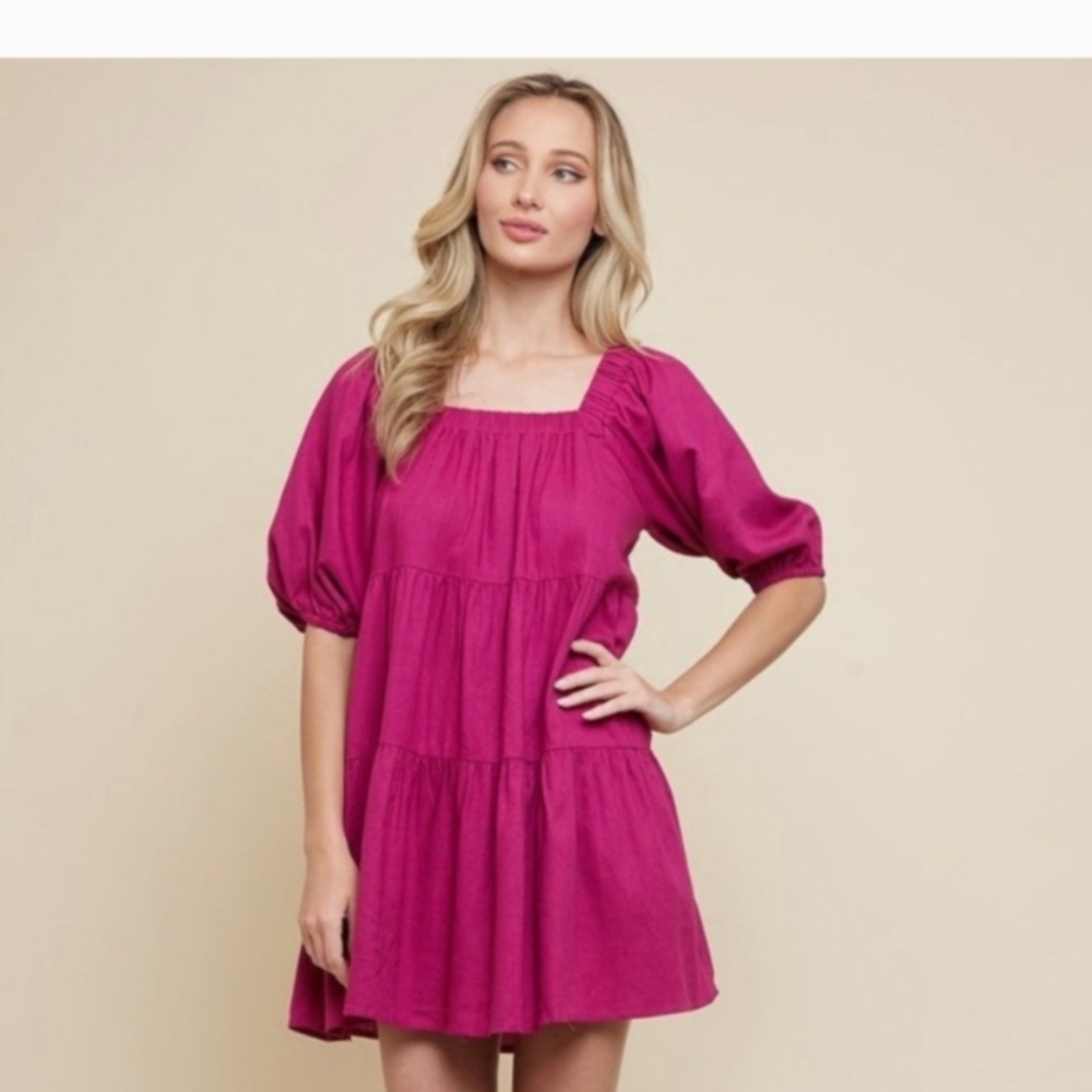 Chic Fuchsia Mini Dress